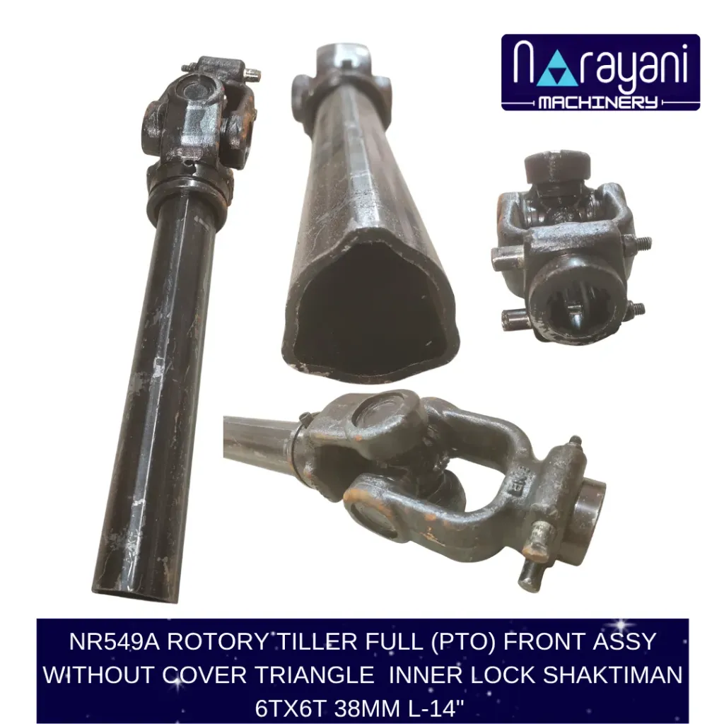 ROTORY TILLER FULL (PTO) FRONT ASSY WITHOUT COVER TRIANGLE  INNER LOCK SHAKTIMAN 6TX6T 38MM L-14" 