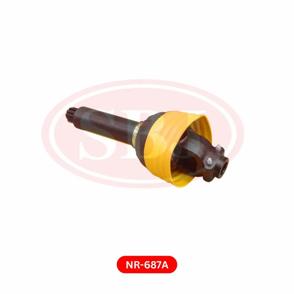 ROTORY TILLER HALF (PTO) FRONT ASSY WITH COVER MALE SIDE (INNER LOCK) SONALIKA 9T 38MM L-11"