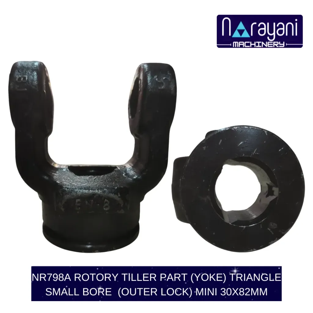 ROTORY TILLER PART (YOKE) TRIANGLE SMALL BORE  (OUTER LOCK) MINI 30X82MM