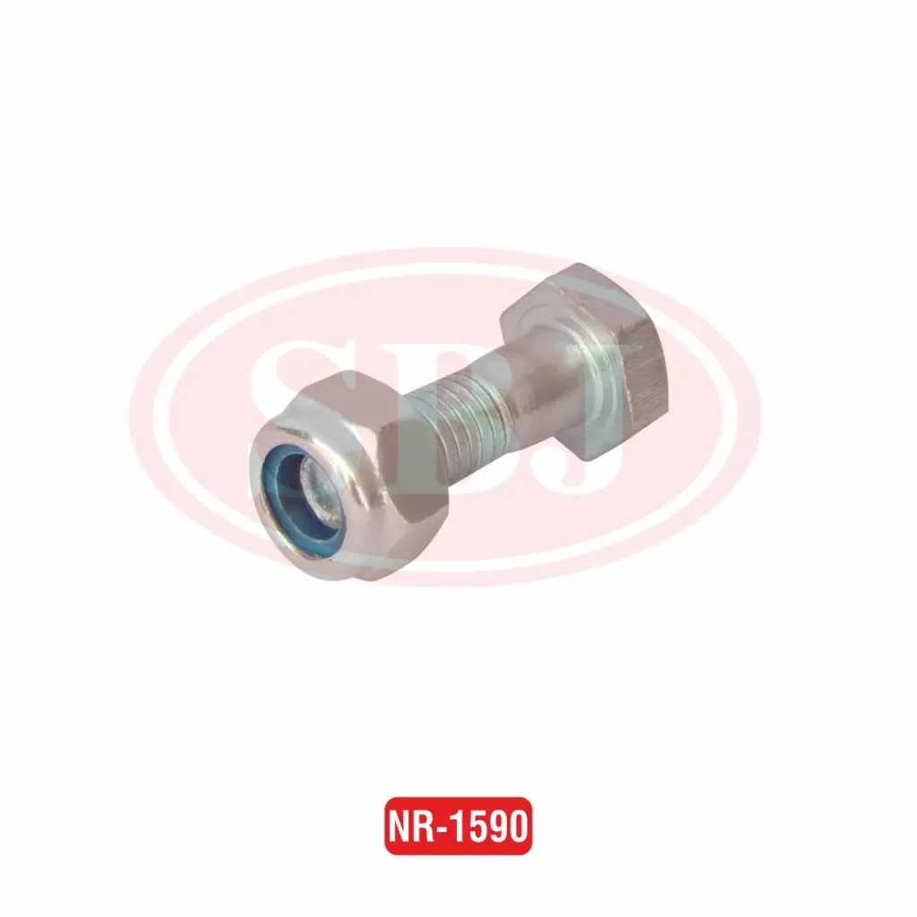 [NR1590] ROTAVATOR BOLT WITH NYLOCK NUT (ZINC,BOX PACK)  16X65   