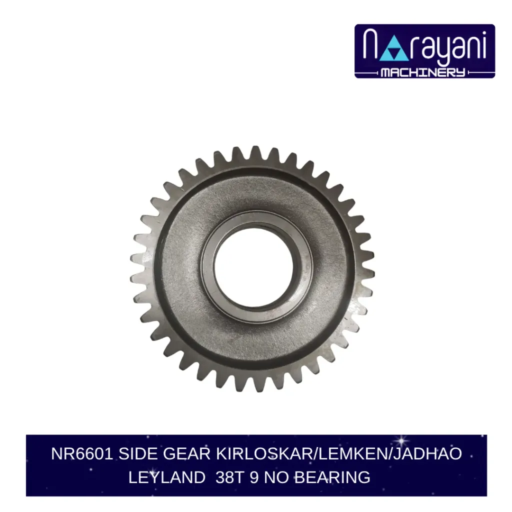 SIDE GEAR KIRLOSKAR/LEMKEN/JADHAO LEYLAND  38T 9 NO BEARING   